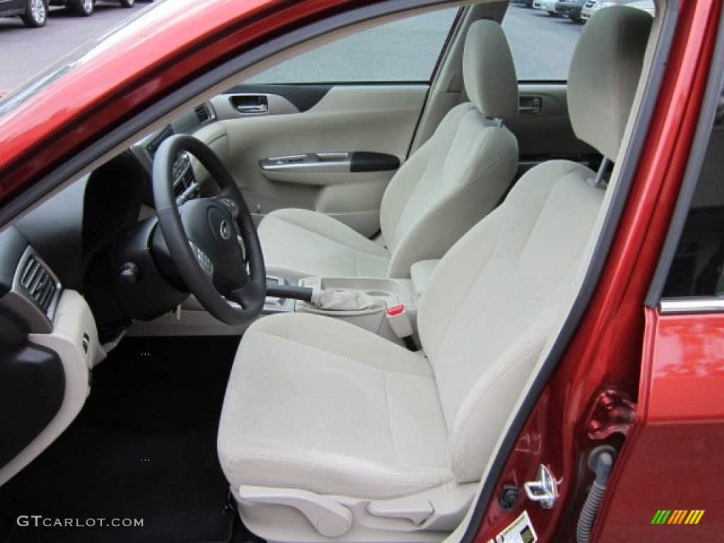 2009 Impreza 2.5i Premium Sedan - Paprika Red Pearl / Ivory photo #3