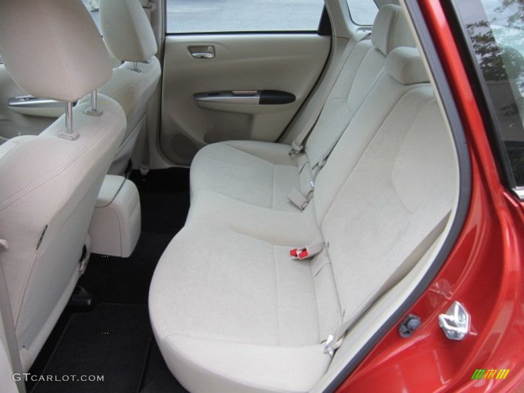 2009 Impreza 2.5i Premium Sedan - Paprika Red Pearl / Ivory photo #5