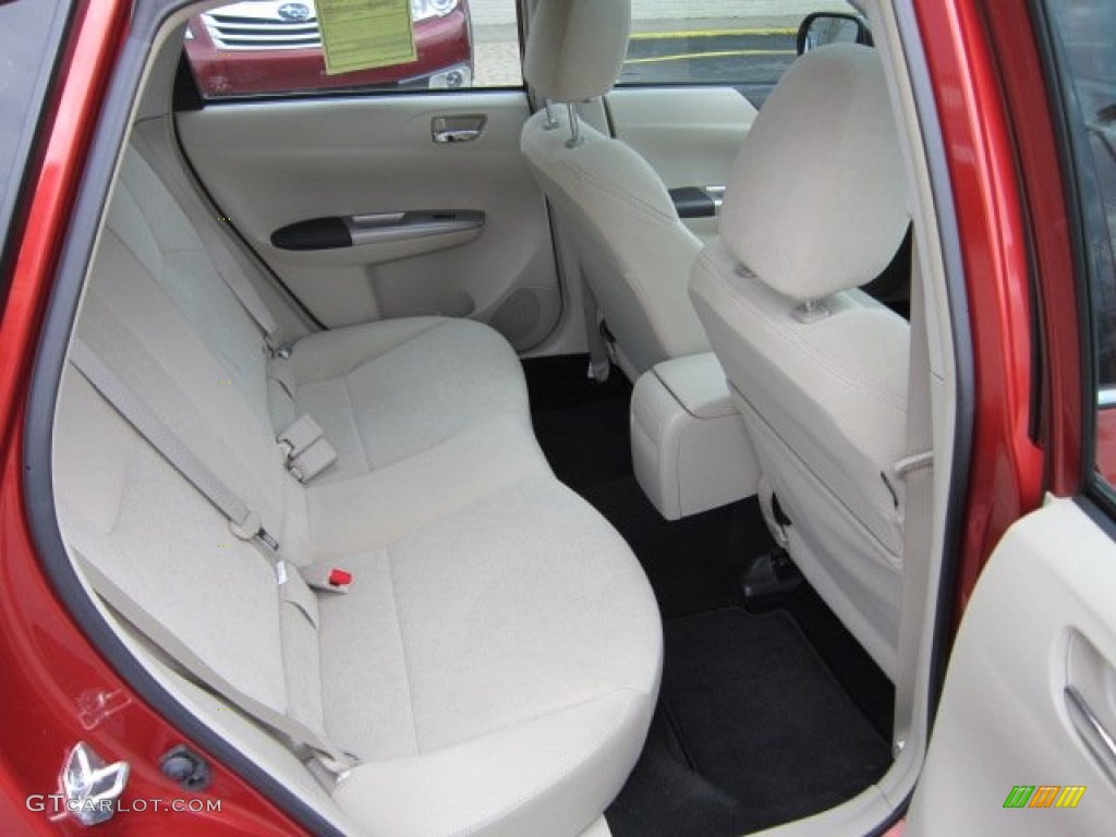 2009 Impreza 2.5i Premium Sedan - Paprika Red Pearl / Ivory photo #17