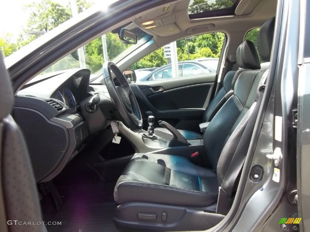 Ebony Interior 2009 Acura TSX Sedan Photo #50572075