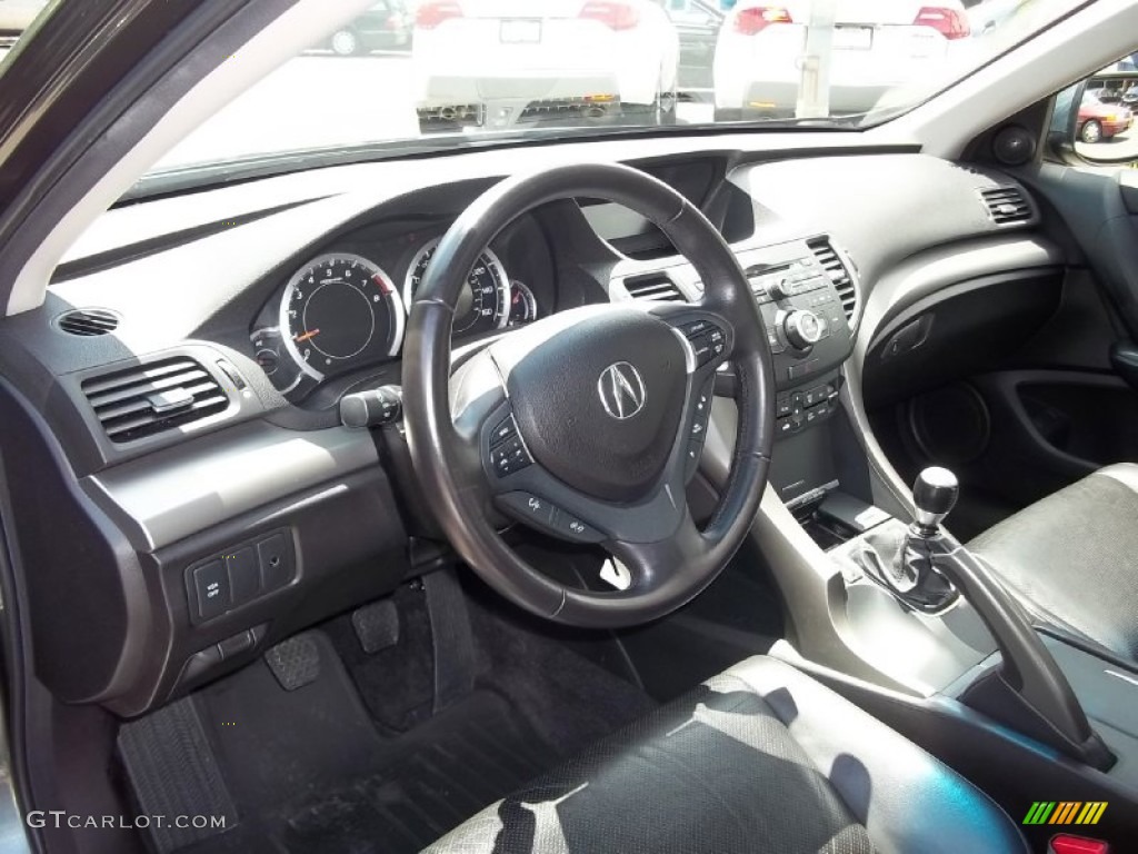 2009 Acura TSX Sedan Ebony Dashboard Photo #50572141