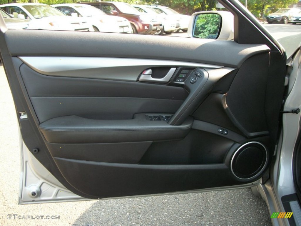 2011 Acura TL 3.5 Technology Ebony Black Door Panel Photo #50572420