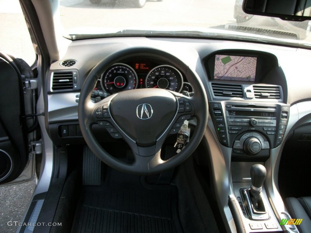 2011 Acura TL 3.5 Technology Ebony Black Dashboard Photo #50572542