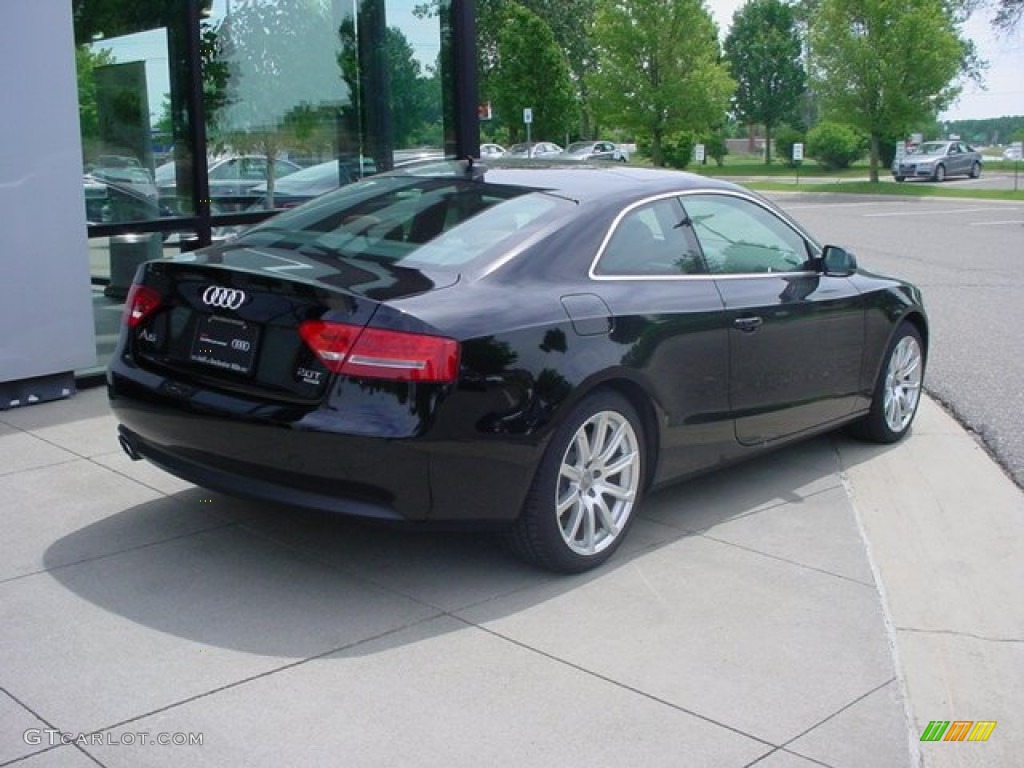 2011 A5 2.0T quattro Coupe - Brilliant Black / Cinnamon Brown photo #2