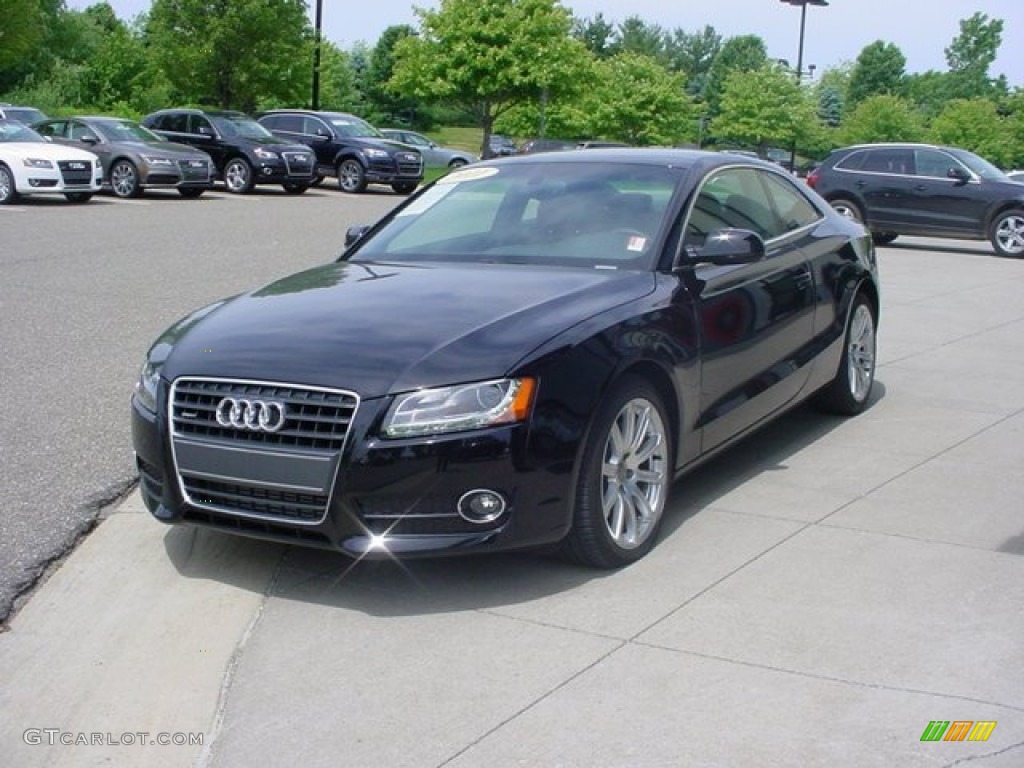 2011 A5 2.0T quattro Coupe - Brilliant Black / Cinnamon Brown photo #5