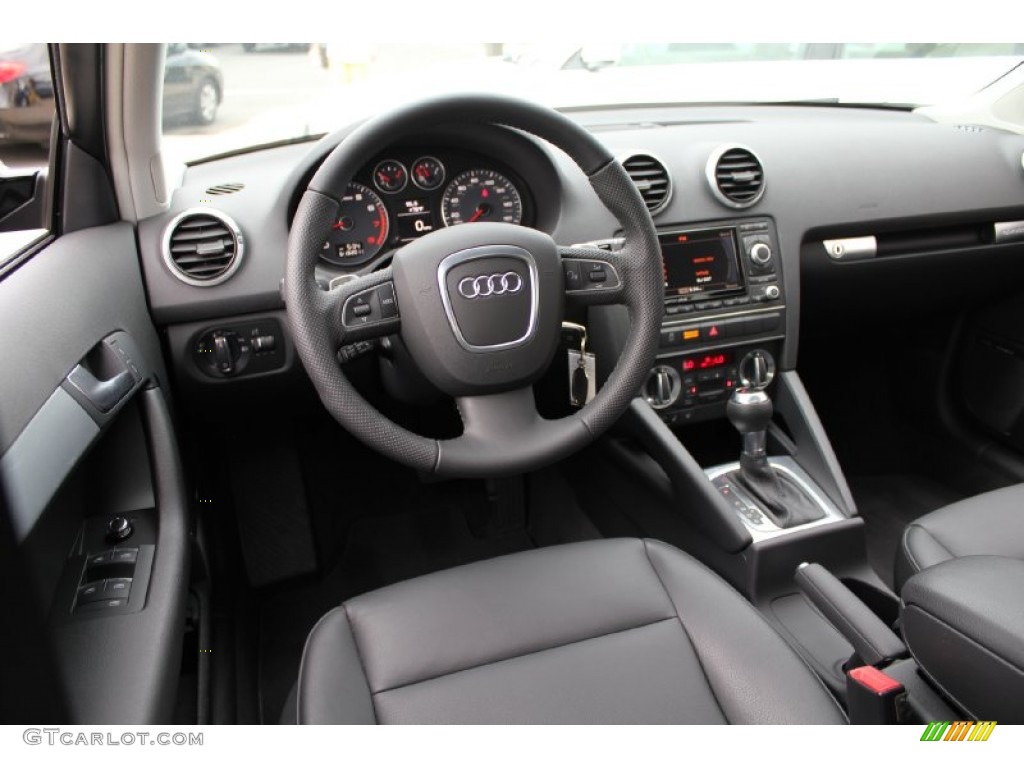 2011 Audi A3 2.0 TFSI quattro Black Dashboard Photo #50574196