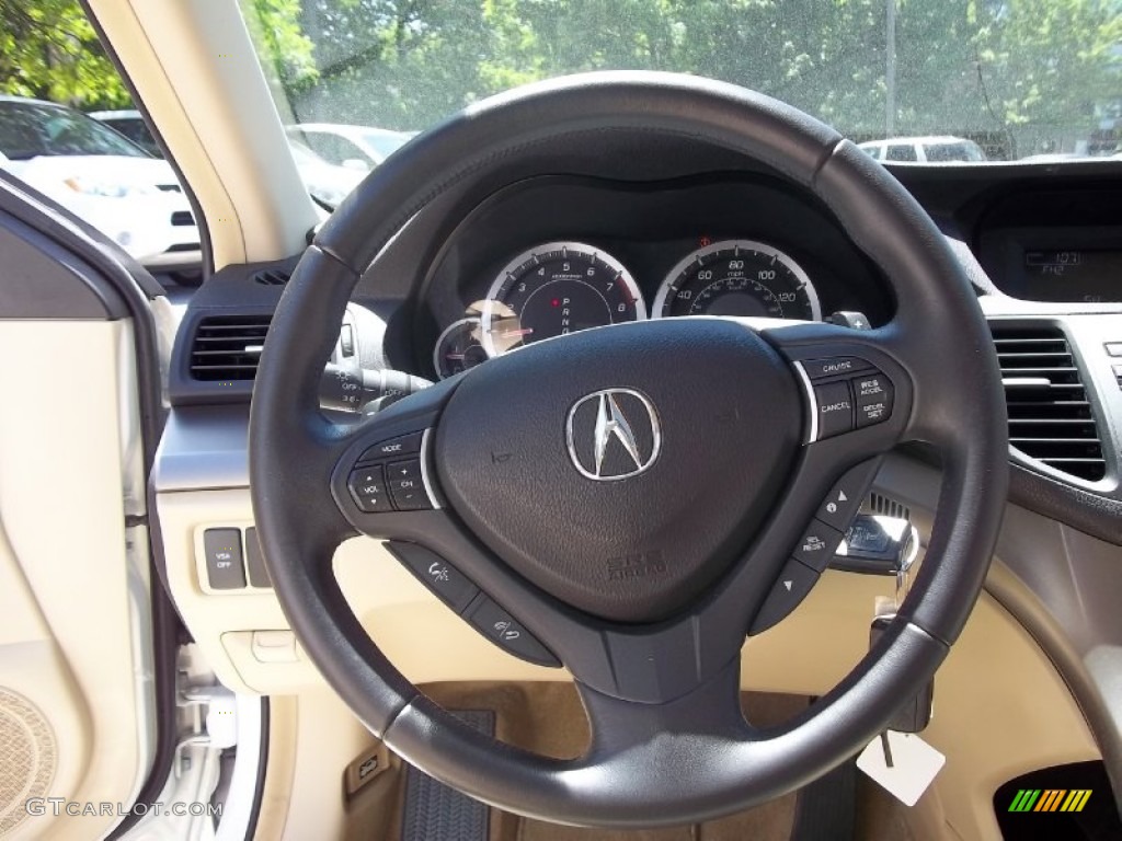 2009 TSX Sedan - Premium White Pearl / Parchment photo #15