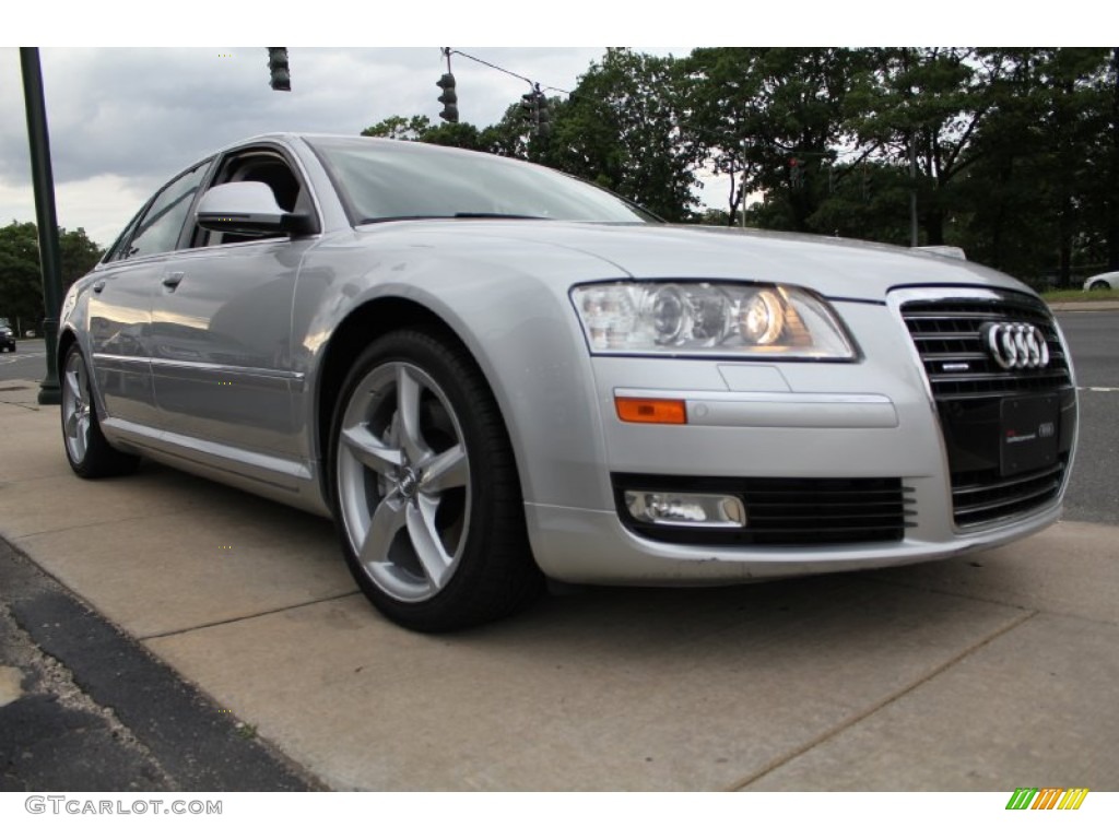 Ice Silver Metallic 2009 Audi A8 4.2 quattro Exterior Photo #50574826