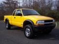 2002 Flame Yellow Chevrolet S10 LS Extended Cab 4x4  photo #1