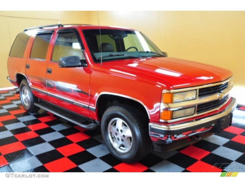 1997 Tahoe LT 4x4 - Victory Red / Pewter photo #1