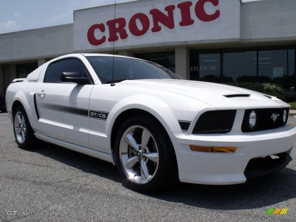 2007 Mustang GT/CS California Special Coupe - Performance White / Black/Dove Accent photo #1