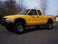 2002 Flame Yellow Chevrolet S10 LS Extended Cab 4x4  photo #22