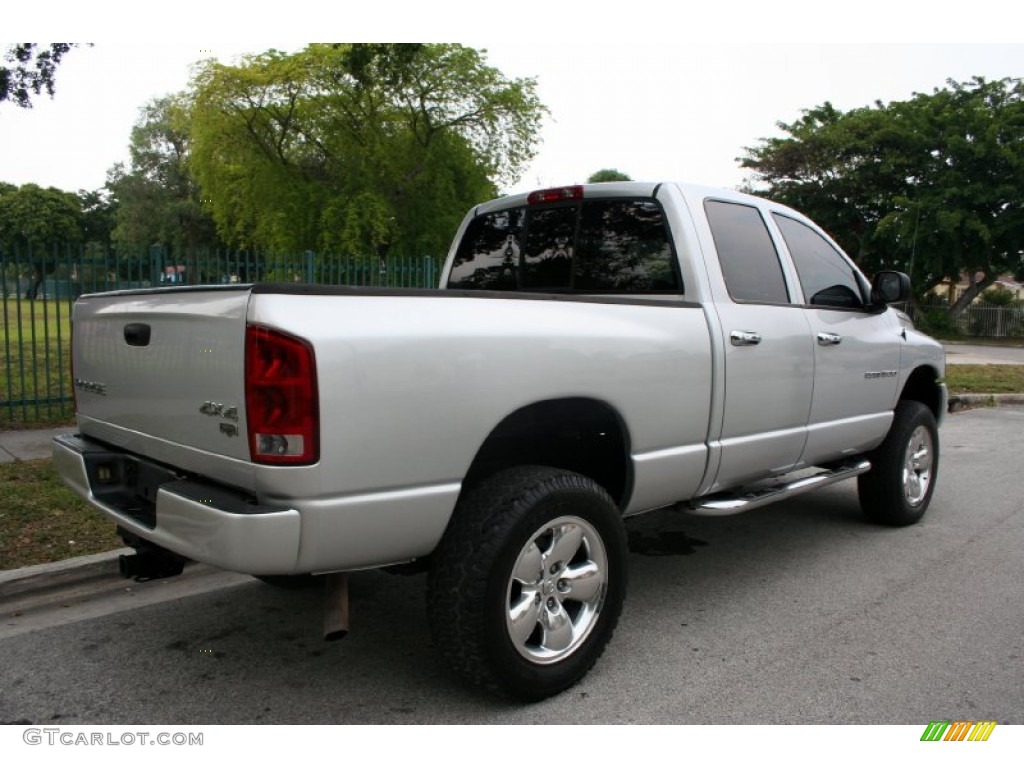 2003 Ram 1500 Laramie Quad Cab 4x4 - Bright Silver Metallic / Dark Slate Gray photo #7