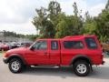 2001 Bright Red Ford Ranger XLT SuperCab 4x4  photo #2