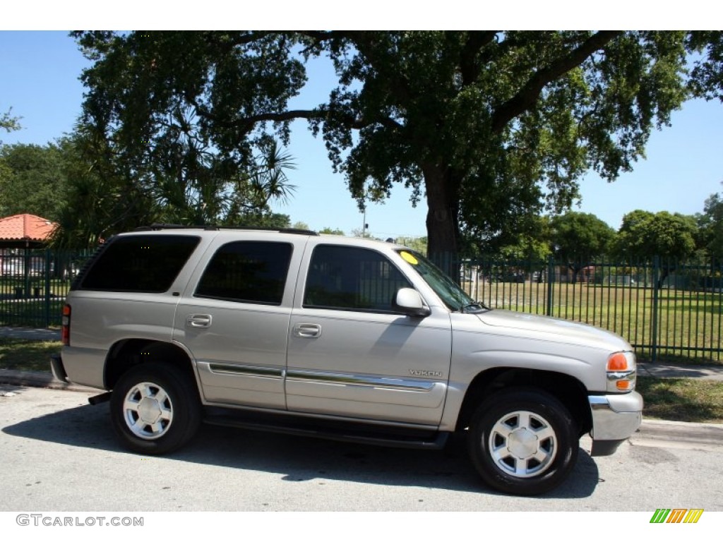 2004 Yukon SLT 4x4 - Silver Birch Metallic / Pewter/Dark Pewter photo #11