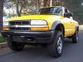 2002 Flame Yellow Chevrolet S10 LS Extended Cab 4x4  photo #58