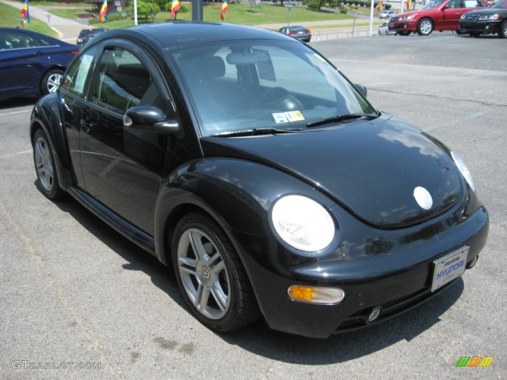 2004 New Beetle GLS 1.8T Coupe - Black / Black photo #4