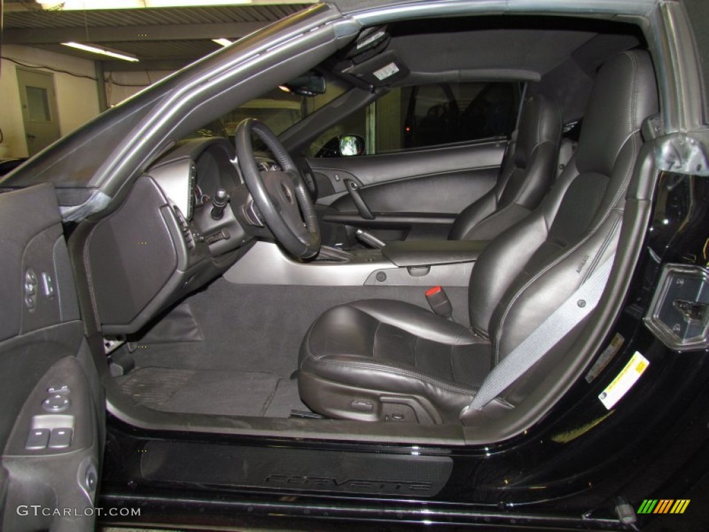 Ebony Black Interior 2006 Chevrolet Corvette Convertible Photo #50579092