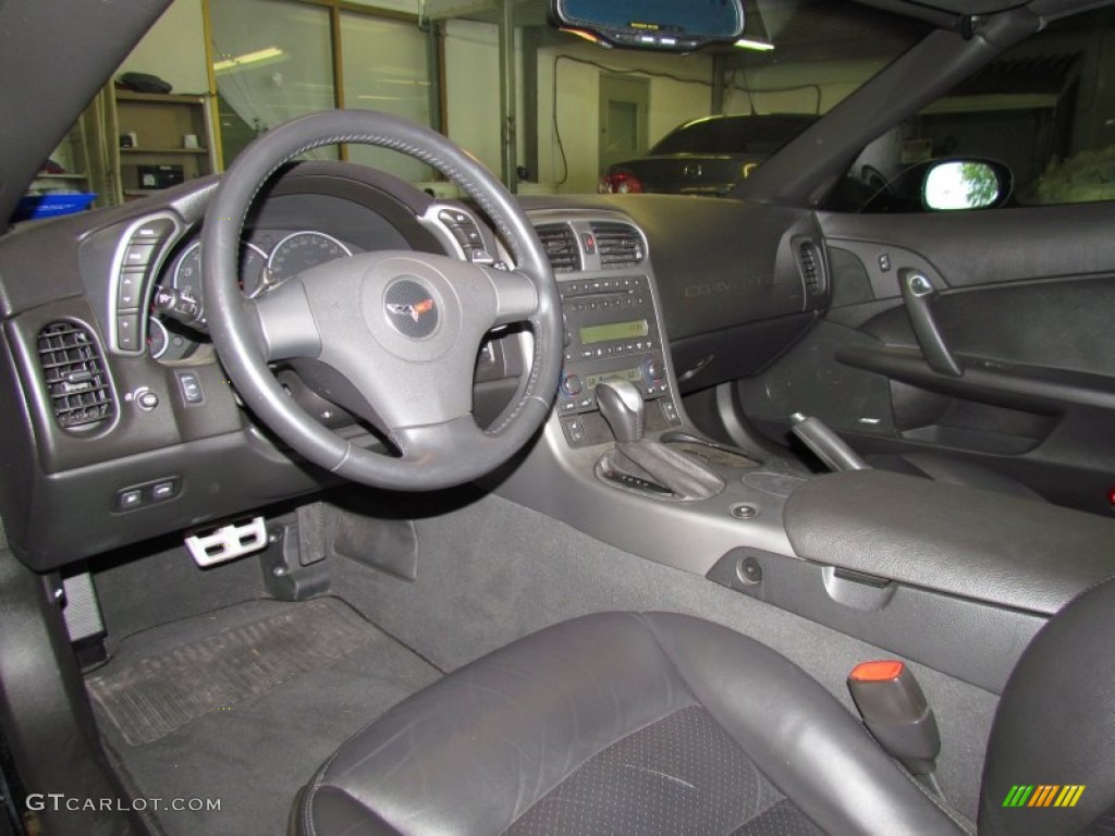 2006 Chevrolet Corvette Convertible Ebony Black Dashboard Photo #50579128