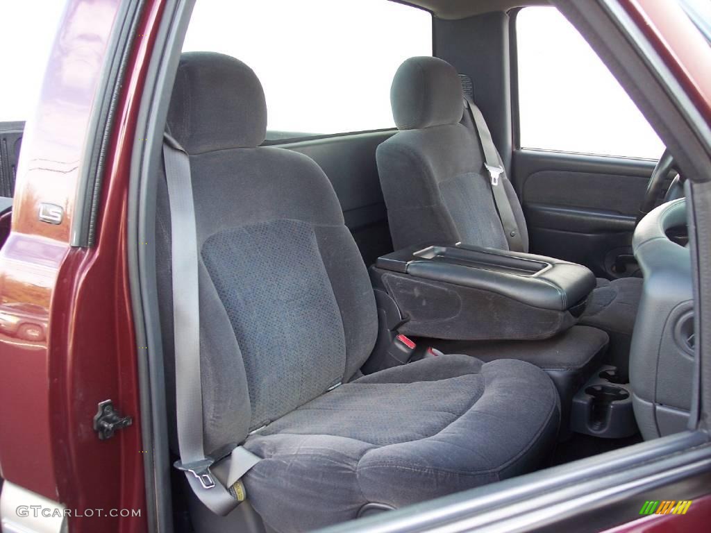 2002 Silverado 1500 LS Regular Cab 4x4 - Dark Carmine Red Metallic / Graphite Gray photo #42