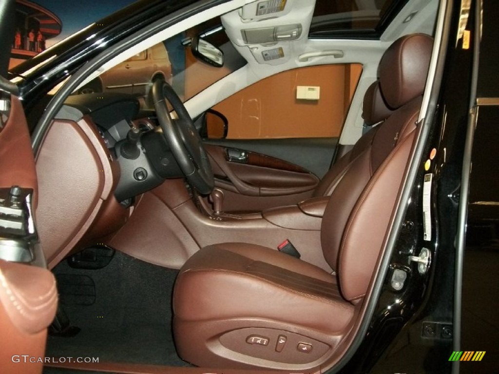 2008 EX 35 Journey AWD - Black Obsidian / Chestnut photo #7