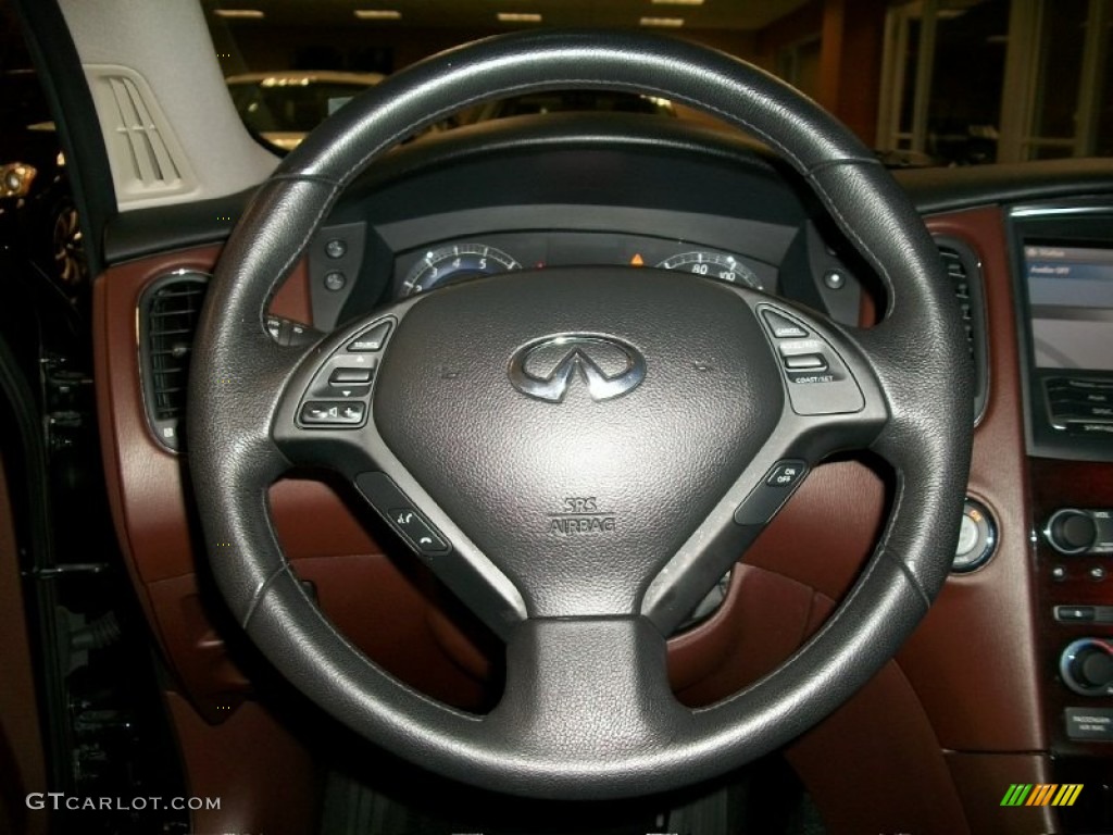 2008 Infiniti EX 35 Journey AWD Chestnut Steering Wheel Photo #50581163
