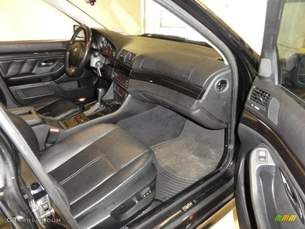 Black Interior 1999 BMW 5 Series 528i Sedan Photo #50581375