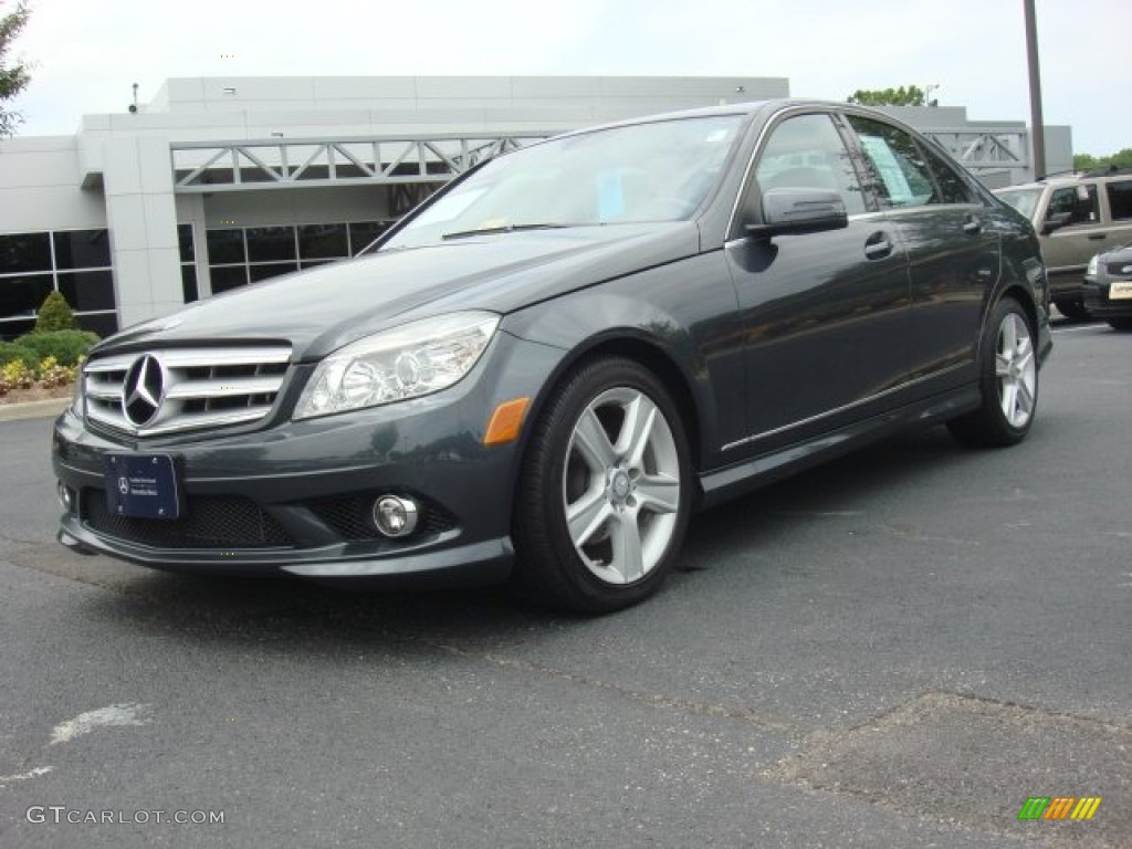 2010 C 300 Sport - Steel Grey Metallic / Grey/Black photo #1