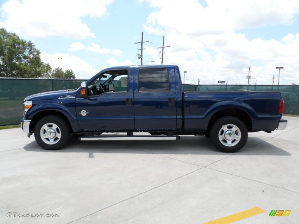 Dark Blue Pearl Metallic 2011 Ford F250 Super Duty XLT Crew Cab Exterior Photo #50583394
