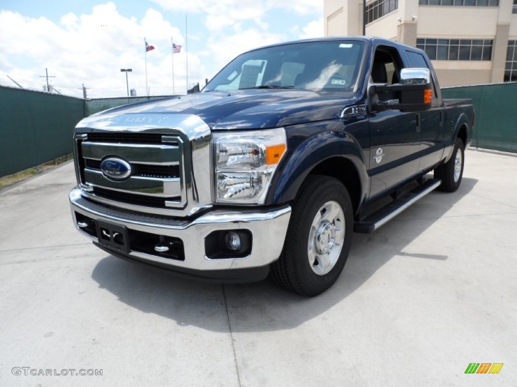 Dark Blue Pearl Metallic 2011 Ford F250 Super Duty XLT Crew Cab Exterior Photo #50583409