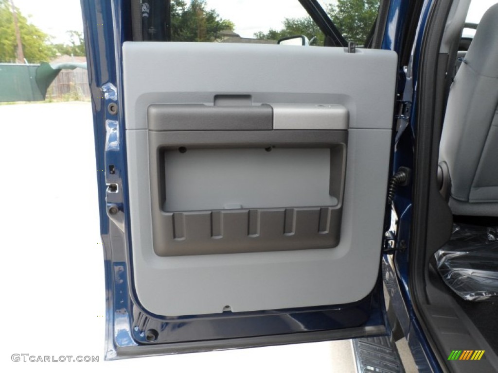 2011 Ford F250 Super Duty XLT Crew Cab Steel Gray Door Panel Photo #50583610