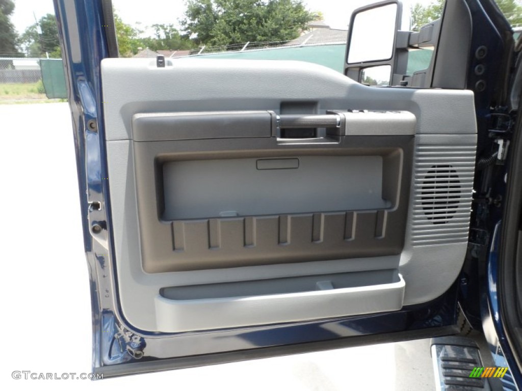 2011 Ford F250 Super Duty XLT Crew Cab Steel Gray Door Panel Photo #50583640