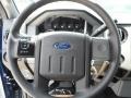 Steel Gray 2011 Ford F250 Super Duty XLT Crew Cab Steering Wheel