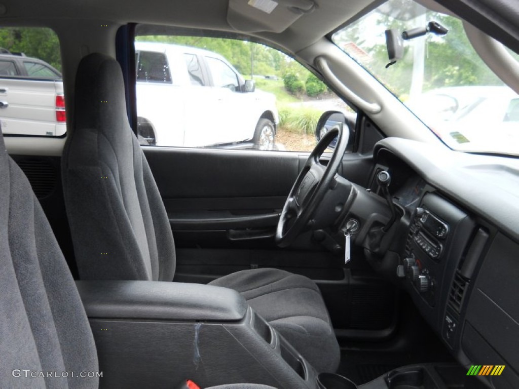 Dark Slate Gray Interior 2004 Dodge Dakota SLT Club Cab 4x4 Photo #50584153