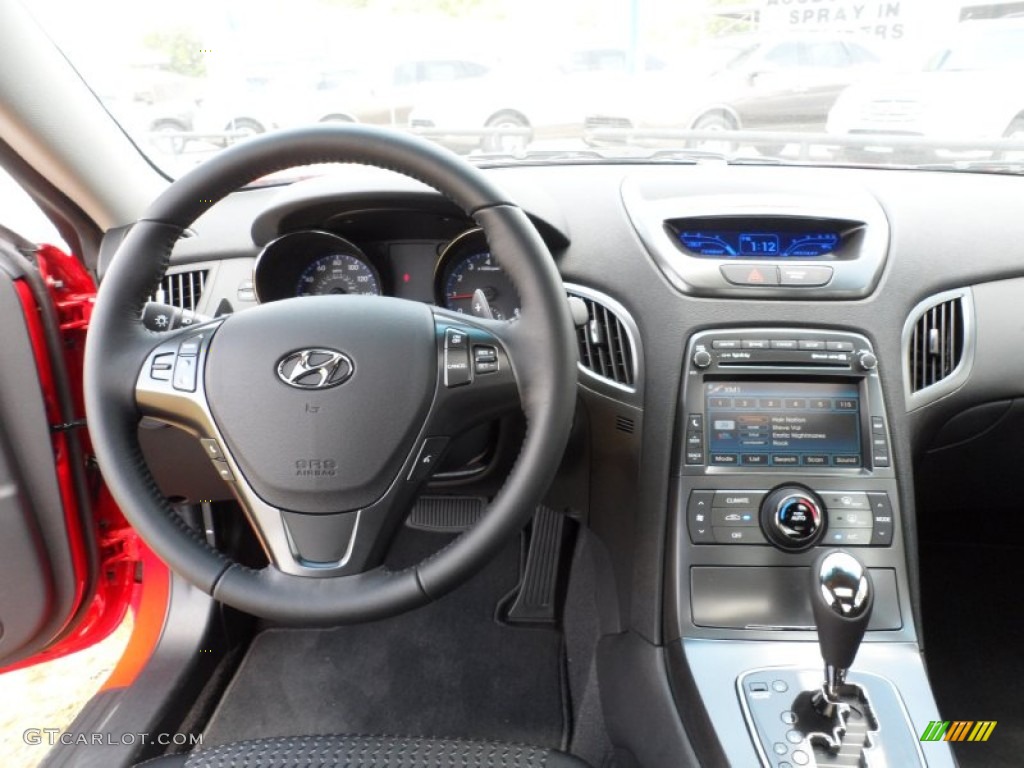 2011 Hyundai Genesis Coupe 2.0T Premium Black Cloth Dashboard Photo #50584306