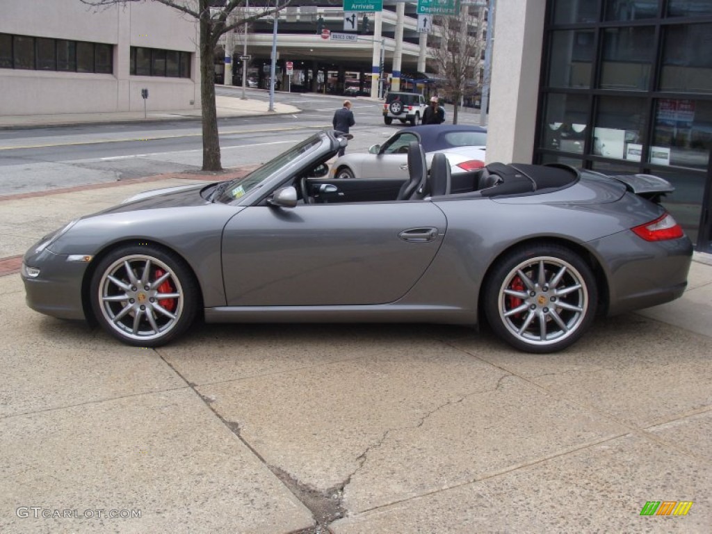 Meteor Grey Metallic 2008 Porsche 911 Carrera S Cabriolet Exterior Photo #50584447