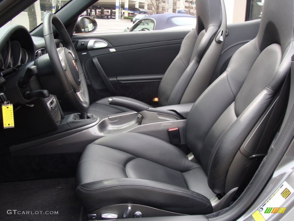 2008 911 Carrera S Cabriolet - Meteor Grey Metallic / Black photo #10