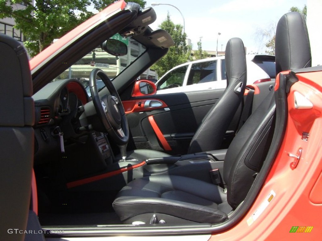 2008 911 Turbo Cabriolet - Guards Red / Black photo #9