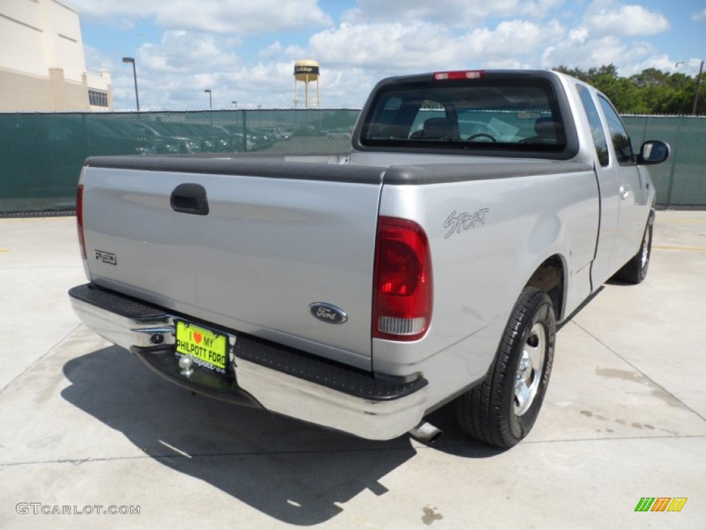2002 F150 Sport SuperCab - Silver Metallic / Medium Graphite photo #3