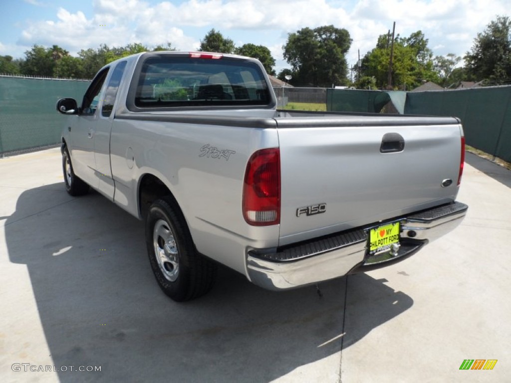 2002 F150 Sport SuperCab - Silver Metallic / Medium Graphite photo #5