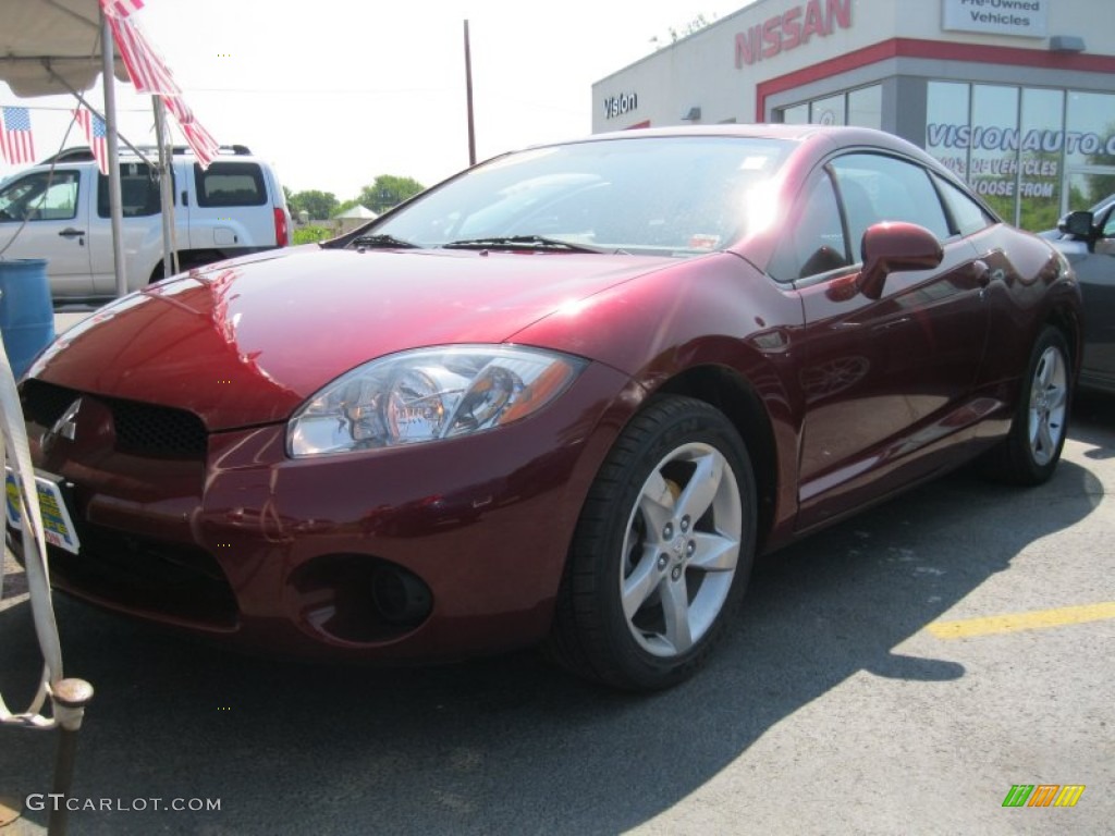 2007 Eclipse GS Coupe - Ultra Red Pearl / Dark Charcoal photo #1
