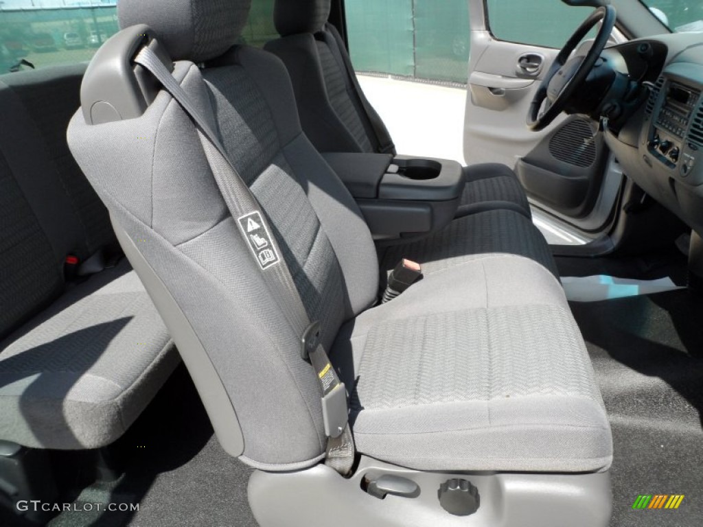 2002 F150 Sport SuperCab - Silver Metallic / Medium Graphite photo #29