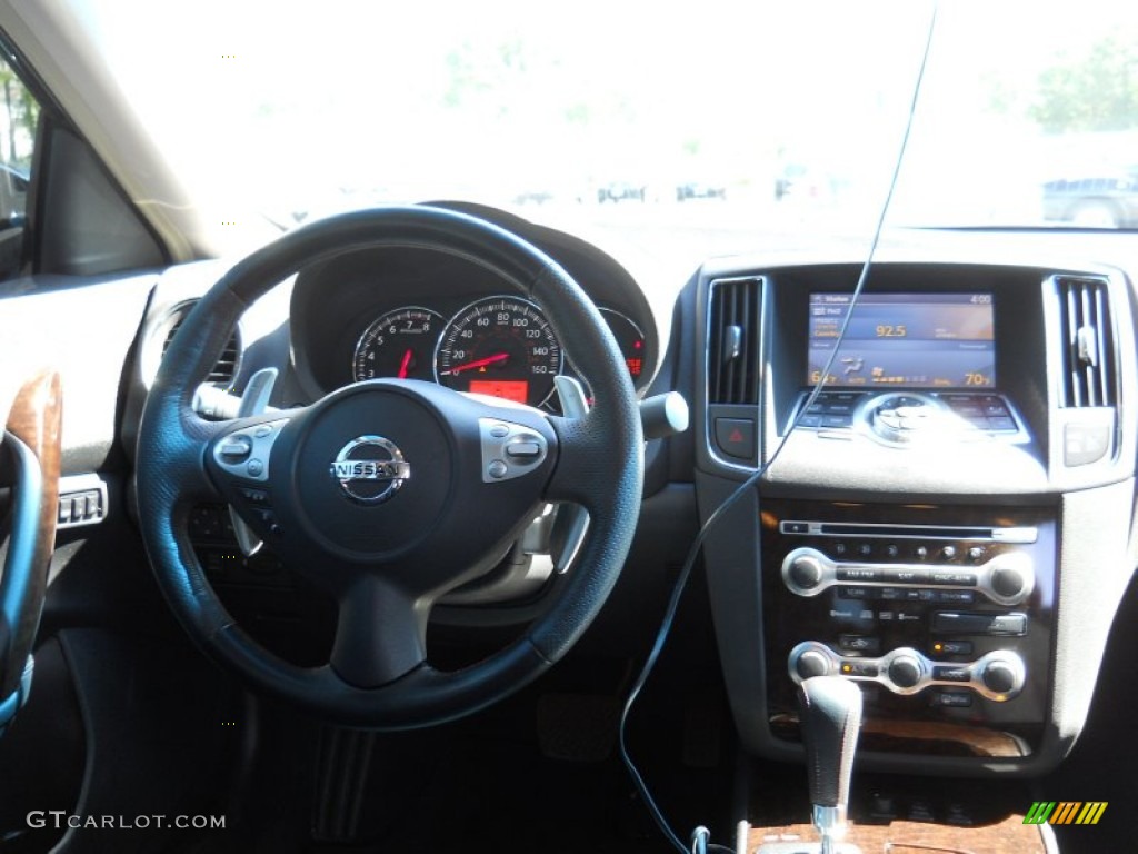 2009 Maxima 3.5 SV - Super Black / Charcoal photo #4