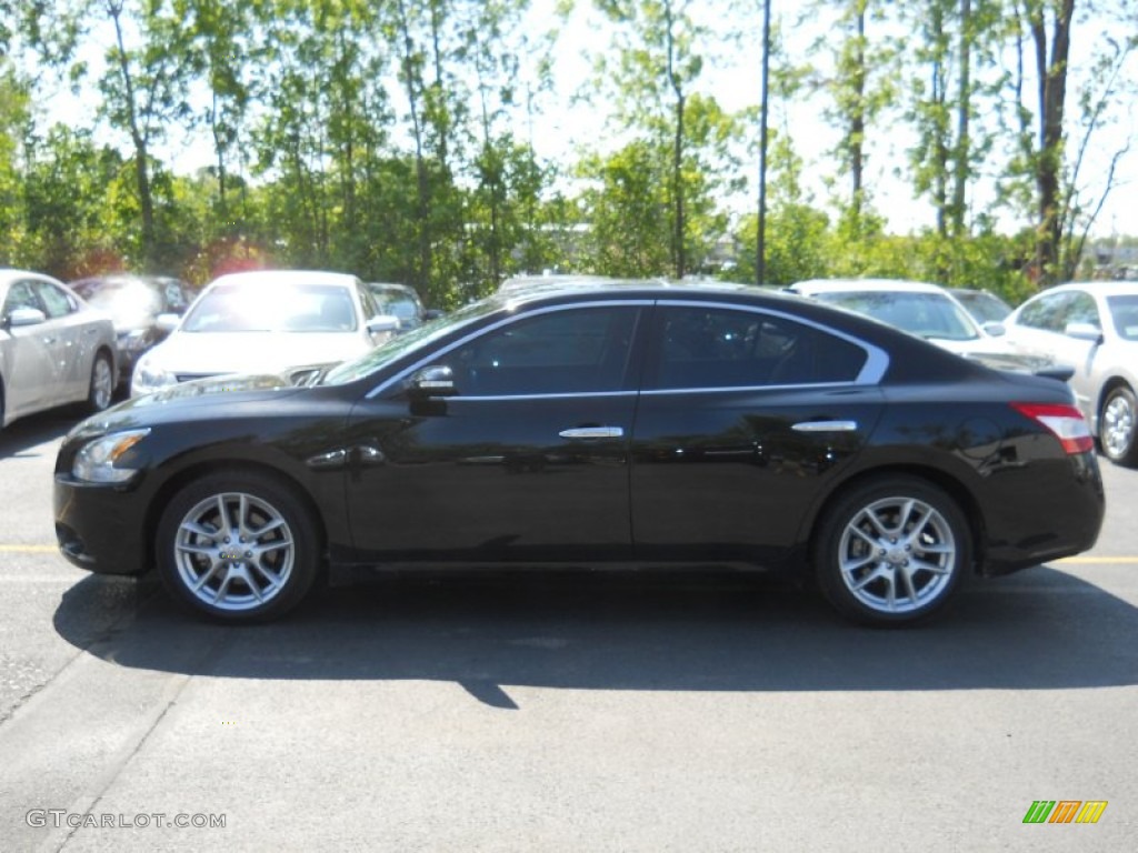 2009 Maxima 3.5 SV - Super Black / Charcoal photo #15