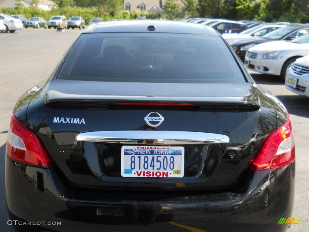 2009 Maxima 3.5 SV - Super Black / Charcoal photo #17