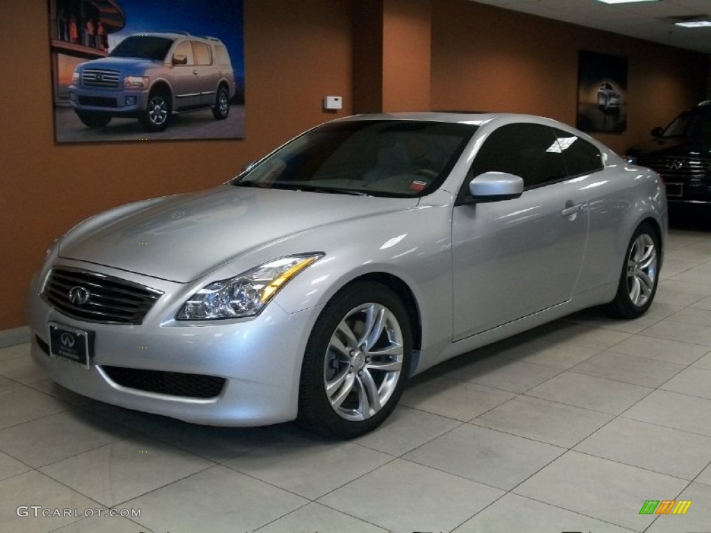 2008 G 37 Journey Coupe - Liquid Platinum Silver / Wheat photo #1