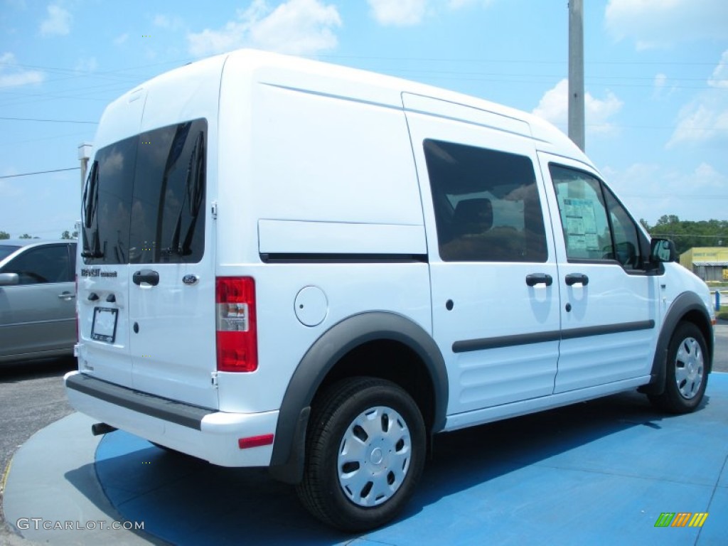 Frozen White 2011 Ford Transit Connect XLT Cargo Van Exterior Photo #50587331