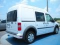 Frozen White 2011 Ford Transit Connect XLT Cargo Van Exterior