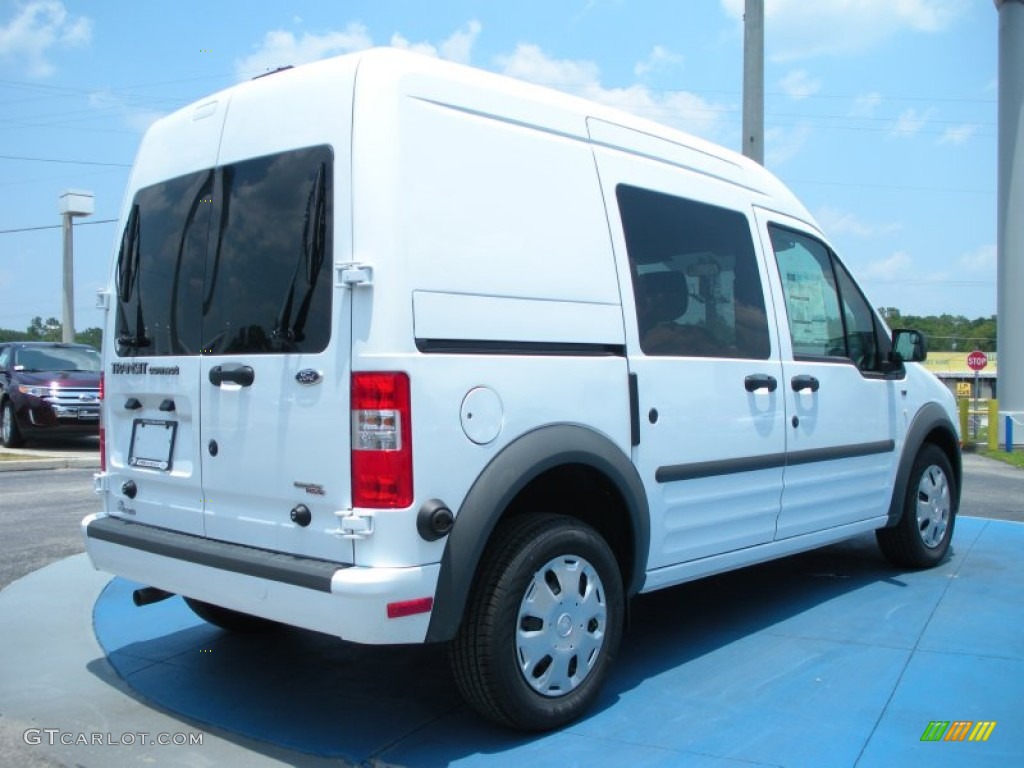 Frozen White 2011 Ford Transit Connect XLT Cargo Van Exterior Photo #50587541