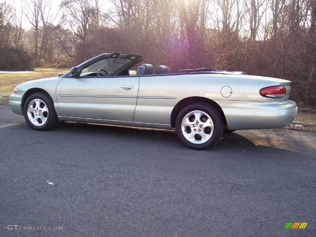 2000 Sebring JXi Convertible - Light Cypress Green Metallic / Agate photo #46